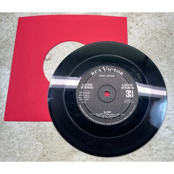 Chet Atkins Jukebox Compact 33 Country Lullaby of Birdland / Sleep RCA Victor - Picture 5 of 6
